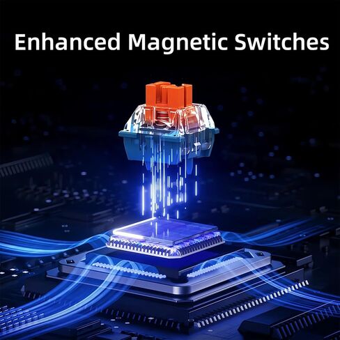 MCHOSE ACE 68 Magnetic Switch RGB Gaming Keyboard,60% Hall Effect Rapid Trigger Adjustable Actuation Hot Swap Wired Mechanical Keyboard with Side Printed Keycaps PC/Mac Gamer (Black-TTC Switch) in Kuwait