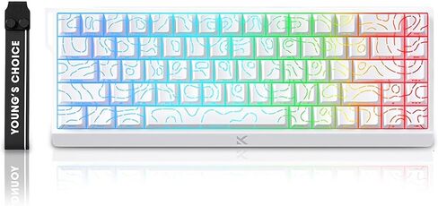 MCHOSE ACE 68 Magnetic Switch RGB Gaming Keyboard,60% Hall Effect Rapid Trigger Adjustable Actuation Hot Swap Wired Mechanical Keyboard with Side Printed Keycaps PC/Mac Gamer (Black-TTC Switch) in Kuwait