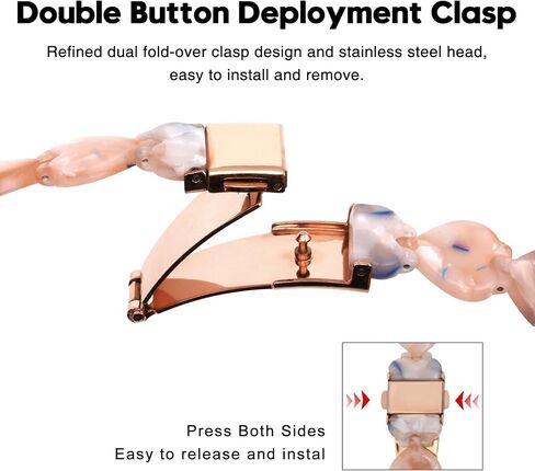 Abanen 20mm Resin Heart-Shaped Watch Band for Garmin Vivoactive 5 / Venu 2 Plus/Venu Sq, Lightweight Adjustable Wrist Strap with Foldover Clasp for Garmin Approach S50 in Saudi Arabia