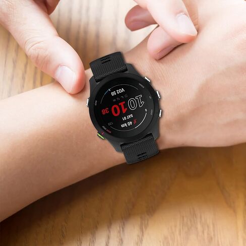 نطاقات 18 ملم متوافقة مع Garmin Forerunner 255s/Forerunner 265S/Venu 3S/Vivoactive 4S Watch Silic Silicone Colorful Colorful Frefor in Kuwait