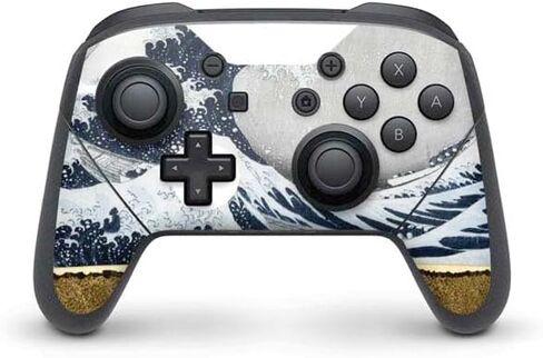Skinit Decal Gaming Skin Compatible with Nintendo Switch Pro Controller - Officially Licensed View of The Naruto whirlpools at Awa by Hiroshige Design in Saudi Arabia