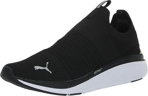 حذاء رياضي نسائي من PUMA Softride Pro Echo سهل الارتداء، أسود-رمادي ضبابي أبيض، 5.5 in Saudi Arabia