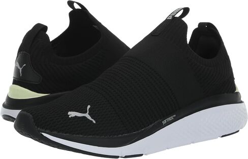 حذاء رياضي نسائي من PUMA Softride Pro Echo سهل الارتداء، أسود-رمادي ضبابي أبيض، 5.5 in Saudi Arabia