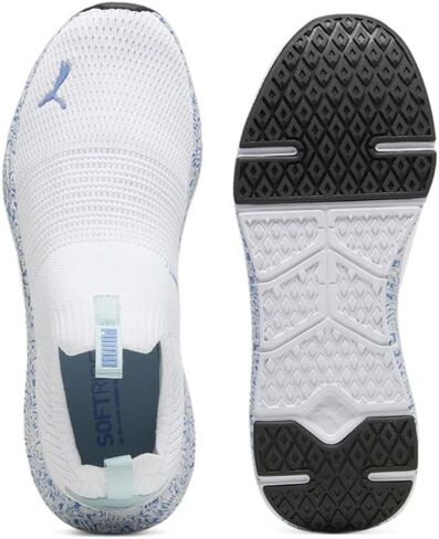 حذاء رياضي نسائي من PUMA Softride Pro Echo سهل الارتداء، أسود-رمادي ضبابي أبيض، 5.5 in Saudi Arabia