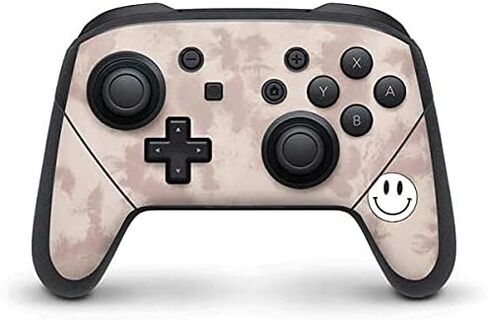 Skinit Decal Gaming Skin Compatible with Nintendo Switch Pro Controller - Officially Licensed Liquid Blue Tie Dye - Rainbow Design in Saudi Arabia