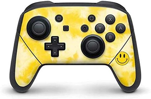 Skinit Decal Gaming Skin Compatible with Nintendo Switch Pro Controller - Officially Licensed Liquid Blue Tie Dye - Rainbow Design in Saudi Arabia