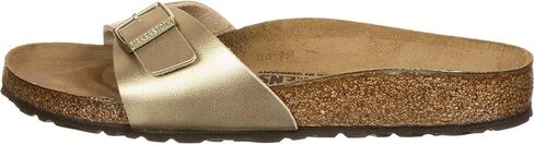 Birkenstock Women's Mules Madrid Birko-Flor Gold Sandal, 8 in Saudi Arabia