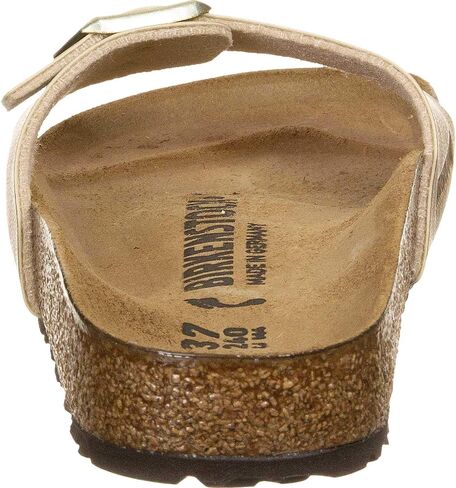 Birkenstock Women's Mules Madrid Birko-Flor Gold Sandal, 8 in Saudi Arabia