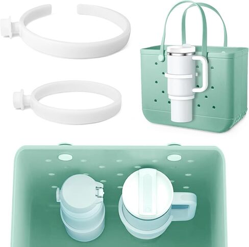 Bogg Bag Cup Holder لـ Stanley 30oz 40oz ، حامل مشروب متوافق مع الأكياس الشاطئية الحديثة البسيطة ، ومرفق حامل زجاجة ماء قابل للتعديل ، وملحقات Bogg Bage in Kuwait