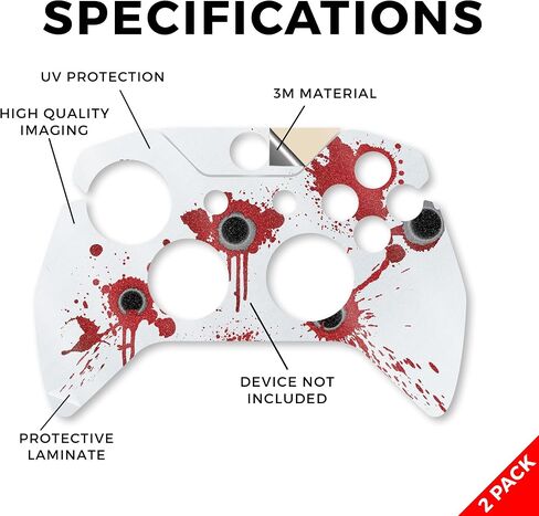 Glossy Glitter Skin متوافق مع Microsoft Xbox One Controller (حزمة 2) - Winter Rock - Premium 3M Vinyl Wrap Wrap Cover - يسهل تطبيقه | مصنوع في الولايات المتحدة الأمريكية من قبل Mayyskins in Kuwait