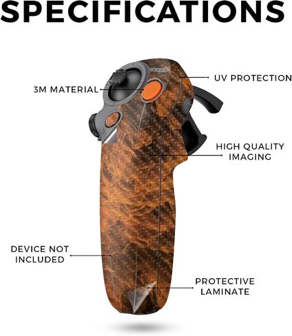 Glossy Glitter Drone Skin Compatible with DJI Motion 3 (2024) - Blue Strokes - Premium 3M Vinyl Protective Wrap Decal Cover - Easy to Apply | Crafted in The USA by MightySkins in Kuwait
