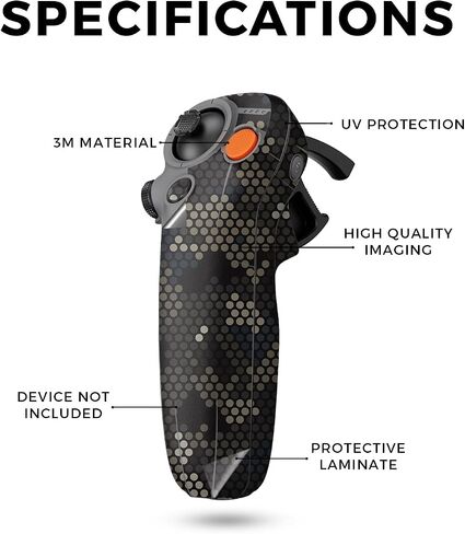 Glossy Glitter Drone Skin Compatible with DJI Motion 3 (2024) - Blue Strokes - Premium 3M Vinyl Protective Wrap Decal Cover - Easy to Apply | Crafted in The USA by MightySkins in Kuwait