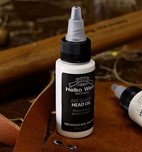 1844 Helko Werk Germany Axe Guard Protective Head Oil - 1 Oz. - Biodegradable & Eco Friendly Honing, Sharpening and Protective Axe Oil - Protect axe head from rust (AxeGuard Head Oil 1oz), HNALP3-1oz in Kuwait