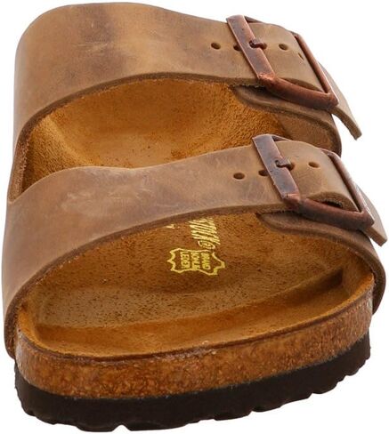 Birkenstock Women's ARIZONA Birko-Flor Patent Open Toe Sandals, Black (Schwarz Lack), 4.5 UK in Saudi Arabia