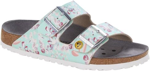 Birkenstock Women's ARIZONA Birko-Flor Patent Open Toe Sandals, Black (Schwarz Lack), 4.5 UK in Saudi Arabia