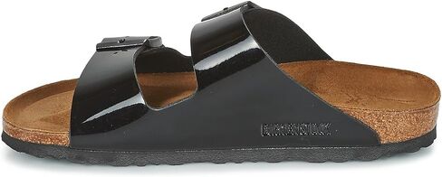 صندل ARIZONA Birko-Flor النسائي من Birkenstock مفتوح عند الأصابع، أسود (Schwarz Lack)، 4.5 UK in Saudi Arabia