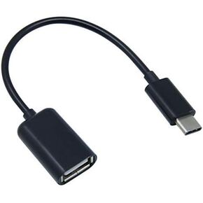 OTG USB-C 3.0 Adapter for Samsung Galaxy A12 for Quick, Verified, Multi use Functions Such as Keyboard, Thumb Drives, mice, etc. (Black)