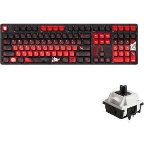 Akko Wireless Gaming Keyboard The Degenerate 5108B Plus Hot-Swappable Tri-Mode Mechanical Keyboard RGB Backlight, Piano Pre Lubed Switch