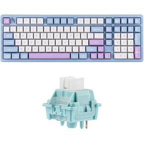 Blade101 Aluminum Gaming Keyboard LEOBOG Ice Vein 100 Pcs 42gf Linear Keyboard Switches
