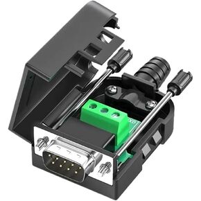 1Pcs DB9 RS232 Solderless Connector 235 Serial Adapter Male Female COM Interface 9-pin Line Board Head 9Pin Breakout Terminals(FS)