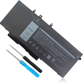 68WH GJKNX Battery Compatible with Dell Latitude 5480 5488 5580 5280 5288 5590 5591 E5480 E5580,Precision 15 3520 3530 Series GD1JP DY9NT 5YHR4