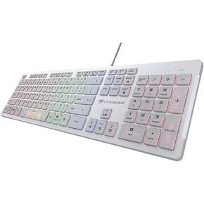 COUGAR VANTAR S RGB Scissor-Switch Gaming Keyboard with Ultra Slim Thickness and Anti-Ghosting Technology (White)