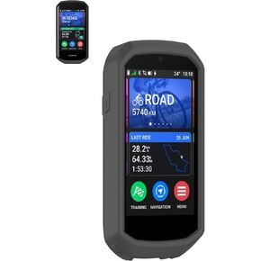 Case for Garmin Edge 1050 GPS Bike Computer, Sillence Material,Shock-Absorbing and Anti Drop Protection Soft Half Shell,Red.