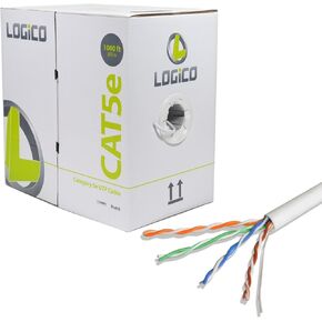 Cat5e 1000ft Ethernet Cable White
