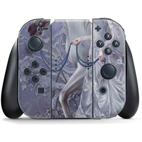 Skinit Decal Gaming Skin Compatible with Nintendo Switch Joy Con Controller - Officially Licensed Nene Thomas Fairy with Horse in Snow by Nene Thomas Design