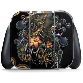 Skinit Decal Gaming Skin Compatible with Nintendo Switch Joy Con Controller - Officially Licensed Sarah Richter Wolf Howling by Sarah Richter Design