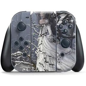Skinit Decal Gaming Skin Compatible with Nintendo Switch Joy Con Controller - Officially Licensed Nene Thomas Fairy with Owl in Snow by Nene Thomas Design