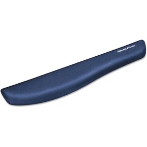 Fellowes PlushTouch Keyboard Wrist Rest with FoamFusion Technology, Blue (9287401)
