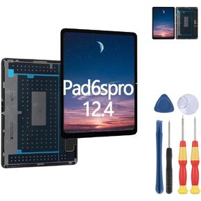 شاشة لمس عرض جديدة ل Xiaomi Pad 6S Pro LCD شاشة استبدال الأجزاء بأدوات. (12.4 بوصة)