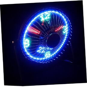 NUOBESTY Mini Desktop USB Fan with LED Clock and Temperature Display Portable Personal Fan for Home Office and Travel Silent Operation Durable Metal Build Easy Off Control
