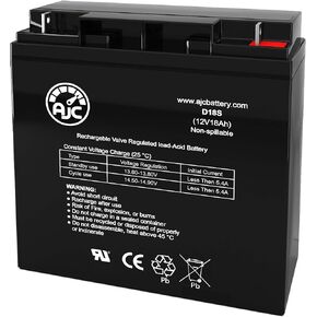 AJC Battery Compatible with CyberPower SmartApp PR1500LCD 12V 18Ah UPS Battery