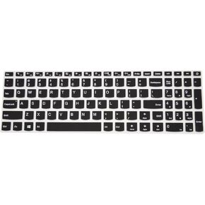 Black Ultra Thin Silicone Gel Keyboard Cover for Lenovo IdeaPad 510 15.6" Ideapad 110 15.6" Ideapad 310 15.6" Lenovo Flex 4 15.6" Laptop (Please Compare Layout and Model)