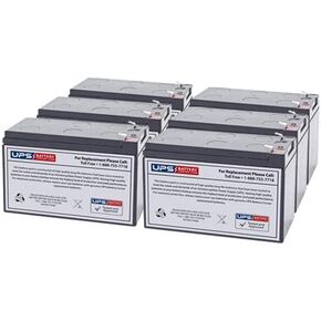 (6) 12V 9Ah F2 - UPSBatteryCenter SLA Compatible Battery Set for Toshiba UT1A1A020C6RKB2