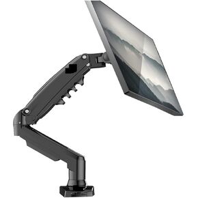 F80 for 200x200 17-30" Monitor Holder Arm Gas Spring Full Motion LCD TV Mount 2-9kg Dual Arm Clamp Bracket USB3.0(More Parts)