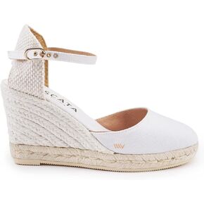 VISCATA Satuna Espadrille Canvas Wedges Spain Handmade 3 ½" Heel Women's Sandals with Breathable Organic Cotton Canvas and 100% Natural Jute Midsole for all Occasions: Casual, Work, Party in Saudi Arabia