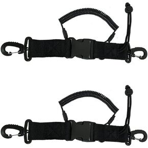 Diving Lanyard Heavy Duty Anti-Lost Underwater Spring Coiled Camera Strap 2PCS