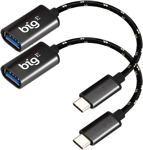 Turbo 5Gbps USB-C to USB 3.0 Adapter [2Pack] Compatible with Apple iPad Pro 13, 11 inch 7th Generation 2024 M4 Models for FULL USB OTG On-The-Go Thunderbolt 3/4 Short Connector USBC Male to USB Female in Saudi Arabia