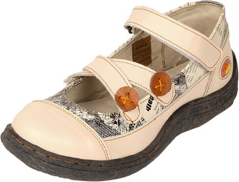 TMA EYES Button Criss Cross Strap Leather Women Flat Shoes in Saudi Arabia