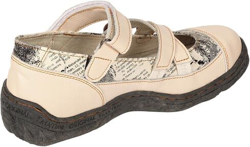 TMA EYES Button Criss Cross Strap Leather Women Flat Shoes in Saudi Arabia