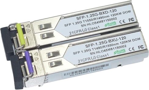 1000Base-BX WDM MINI GBIC Transceiver 1.25g 1490nm/1550nm 120km SFP LC (1Pair) in Saudi Arabia