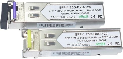 1000Base-BX WDM MINI GBIC Transceiver 1.25g 1490nm/1550nm 120km SFP LC (1Pair) in Saudi Arabia