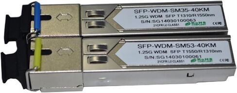 1G 1000BASE-BX 1.25G 1310NM/1550NM 40KM LC/SC WDM SFP (موصل 10Pairs LC) in Saudi Arabia