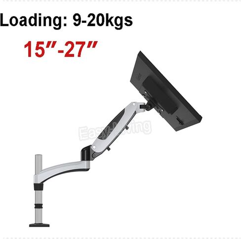 Aluminum Alloy Gas Spring Full Motion Desktop 15-27" LCD LED Monitor Holder Arm All-in-one PC Mount Bracket Loading 9-20kgs(GST112G) in Saudi Arabia