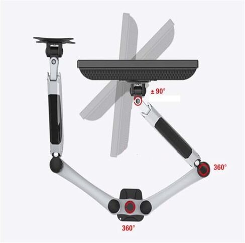 DL-FE124 10 "-27" 0-8 كجم كامل غاز الهواء غاز غاز الينابيع شاشات التلفزيون MOUNT مزدوجة شاشة قابلة للتمديد ذراع القابلة in Saudi Arabia