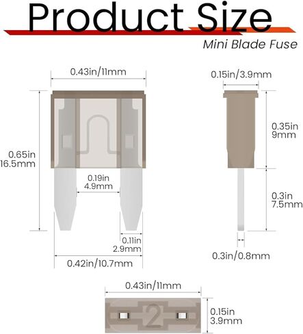 500 pcs 5A Mini Blade Fuse, Automotive Fuse for Car Truck in Saudi Arabia