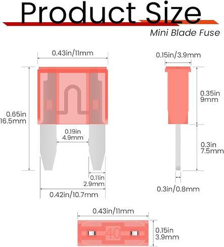 500 pcs 5A Mini Blade Fuse, Automotive Fuse for Car Truck in Saudi Arabia